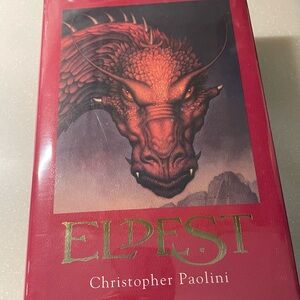 Book eldest Christopher PAOLINI signed hard back dust jacket new other